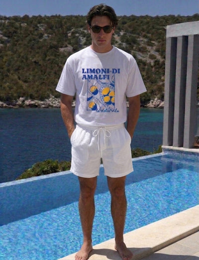 Riviera linen shorts