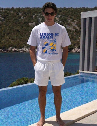 Riviera linen shorts