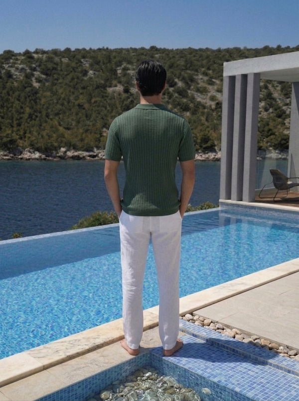 Capri linen trousers