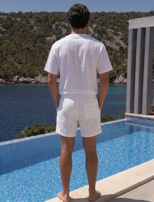 Riviera linen shorts