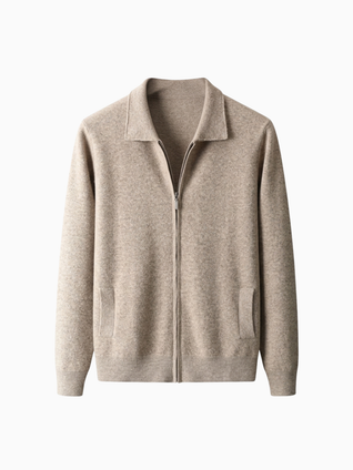 Essential zip cardigan